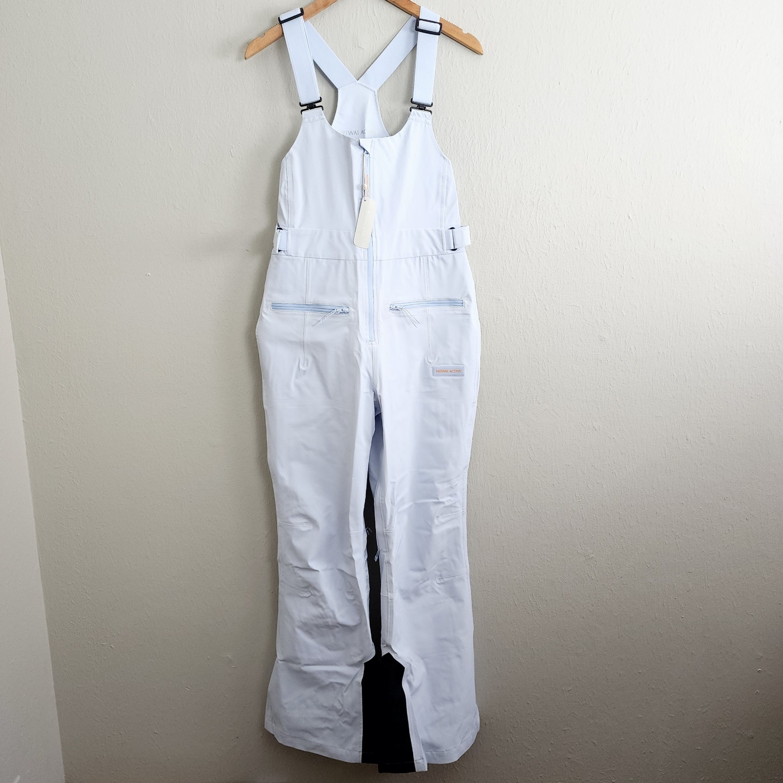 Neiwai Iceland Blue Flare Waterproof Bib Snow Pants Nwt Large Ski Snowboard — image 7 of 8